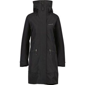 Zwarte lange donsjas dames sale